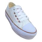 Tênis Feminino Infantil Star Plataforma Branco All 28 ao 39 LPS CRUSH By WorldColors