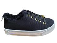 Tenis Feminino Juvenil Cadarço Molekinha Elegante Leve Macio