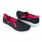 Tênis feminino kolosh slip on preto/pink calce fácil sport style k 7008 34