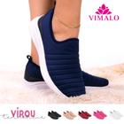 Tênis feminino meia calce fácil slip on leve flexível confortável para caminhada academia vl02