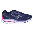 Tenis feminino mizuno wave dynasty 5 marinho/pink