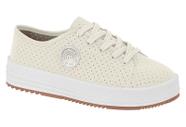 Tênis Feminino Moleca Casual Basic Plataforma Microperfurado 5782-101