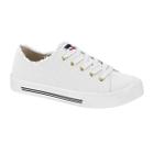 Tenis Feminino Moleca Desfiado Mordeno Lona Sider Limp Leve