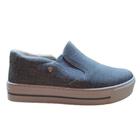 Tenis feminino ramarim slip-on 23-93221 jeans sola alta