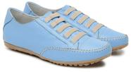 Tênis Feminino Sapatênis Mocassim Mocatênis Couro Azul Celeste - N 33 Até 42