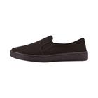 Tênis feminino slip on feminino sapatos casual preto lona sapatênis feminina