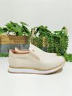 Tênis Feminino Slip On Off White Ajustável Casual Preto Confort Esporte Plataforma Chique Confortável Casual Moda Feminina 2025