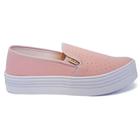 Tênis Feminino Slip On Plataforma Sapatilha Sola Alta K107