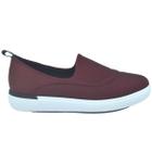 Tenis Feminino Slipon Usaflex Care Ac5106db Vinho Red