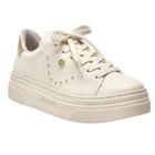 Tênis Feminino Via Marte Flatform Plataforma Conforto 125-001 Bege