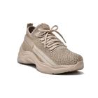 Tênis Feminino Via Marte Jogging Knit Lux 23-4301 - Creme