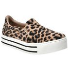 Tênis Feminino Via Marte Tecido Onça Slip On Casual 010-009