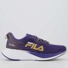 Tênis Fila Racer Curve Feminino Roxo Acinzentado e Dourado