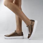 Tênis Flatform Metalizado