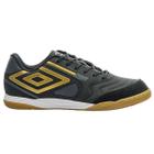 Tênis Futsal Umbro Pro 5 Bump Club Unissex Preto Dourado