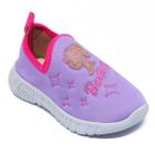 Tenis Infantil Casual Barbie Bi Escolar Lilas