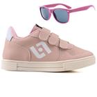 Tenis Infantil Casual Sapatenis Meninas Street Calce Facil + Oculos