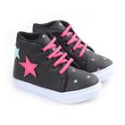 Tênis Infantil Feminino Cano Alto Funfy Estrelas 3010A