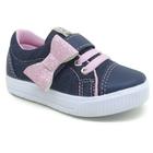 Tênis Infantil Feminino Laço Jeans Pockey Kids