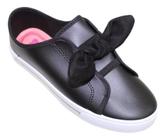 Tênis Infantil Feminino Molekinha De Laço 2524.318 Preto Napa 28