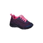 Tênis Infantil Feminino Ortopé Dna Flex Respirável Marinho Pink