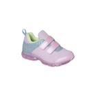 Tênis Infantil Feminino Ortopé Power Light Fecho Duplo Brilho Rosa