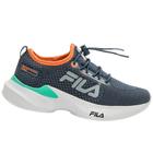 Tênis Infantil Fila Original Elite Navy Bermuda com Red E Orange