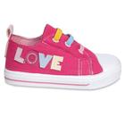 Tênis Infantil Kimimo Menina Lona Love Pink