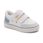 Tenis Infantil Klin Baby Style Branco/Azul/Mel 259.044