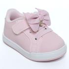 Tênis Infantil Klin Moon Baby Laço Menina - Rosa Claro