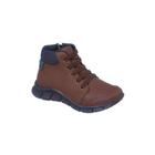 Tênis Infantil Masculino Cano Médio Ortopé Flex Boot Casual Marrom 34