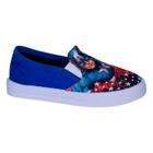 Tênis Infantil Masculino Capitão América Vingadores Marvel Nº24 Cor Azul - Sugar Shoes