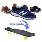 Tênis Infantil Masculino Casual e Escolar de Menino Original E Skate