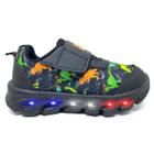Tênis Infantil Masculino Led Luzinha Dinossauro