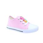 Tenis Infantil Menina Casual Cano Baixo Star Moda Escolar Flor