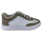 Tenis Infantil Menina Molekinha Modinha em Napa Branco