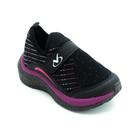 Tênis Infantil Menina Via Vip VVV9505 - Preto e Rosa