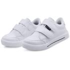 Tênis Infantil Menino Escolar Casual Masculino Leve MzKid Branco