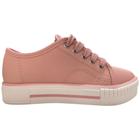 tenis infantil molekinha casual meninas rosa