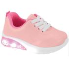 Tênis Infantil Molekinha Nuvem Casual Turim De Led Rosa