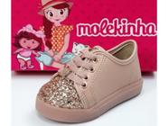 Tênis Infantil Molekinha Rosa Ouro 2118.500