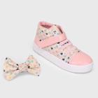 Tênis Infantil Tininha Floral Cano Médio Menina