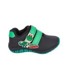 Tênis Kidy Flex Infantil Dinossauro Preto Verde