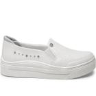 Tênis Kolosh Feminino Calce Fácil Slip-On Flatform Médio Off-White