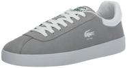 Tênis Lacoste BASESHOT para homens, cinza/branco, tamanho 7.5