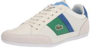 Tênis Lacoste Chaymon para homens em branco/azul tamanho 12