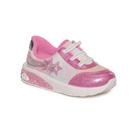 Tênis led com cadarço feminino infantil