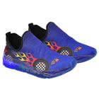 Tênis Led Slip On Masculino Carrinho/Sonic Infantil Luzinha Novo