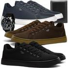 Tenis Masculino Black Sapatenis Casual 3 pares