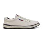 Tenis masculino branco calce facil leve casual fork